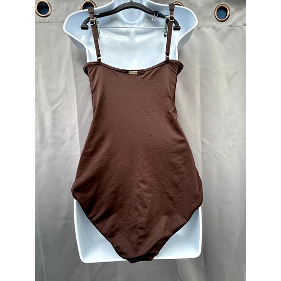 Calvin Klein Brown Swimsuit Sz 10 - Picture 4 of 8